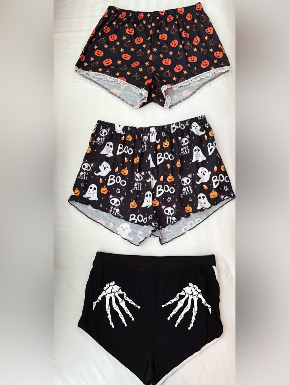 3 Piece Halloween Pajama Shorts Set